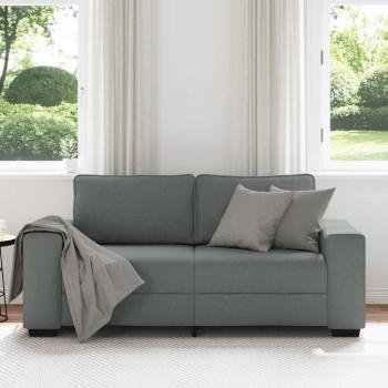 2-Sitzer-Sofa Dunkelgrau 140 cm Stoff