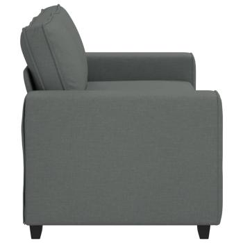 2-Sitzer-Sofa Dunkelgrau 140 cm Stoff