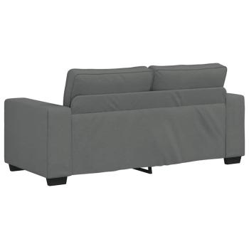 2-Sitzer-Sofa Dunkelgrau 140 cm Stoff