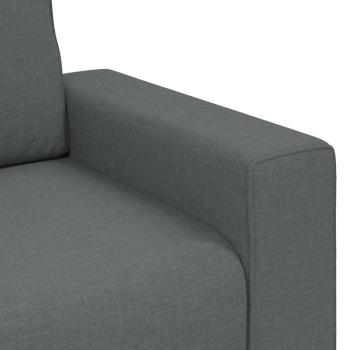 2-Sitzer-Sofa Dunkelgrau 140 cm Stoff