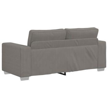 Zweisitzer-Sofa Hellgrau 140 cm Cordstoff