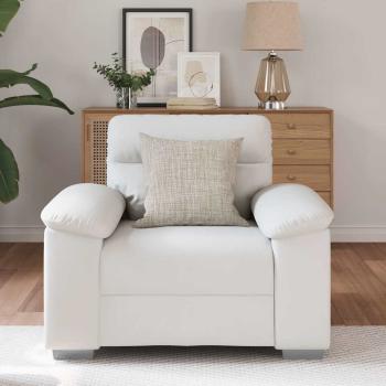 Sessel Weiß 60 cm Kunstleder