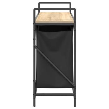 Wäschekorb 2 Fächer mit Ablage Sonoma-Eiche