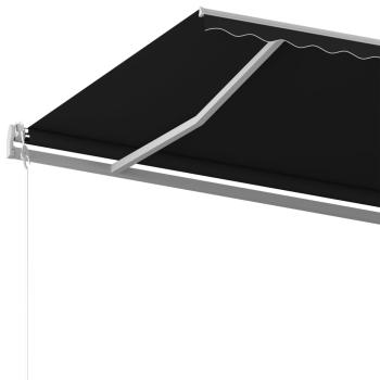 Markise Automatisch Einziehbar 500x350 cm Anthrazit