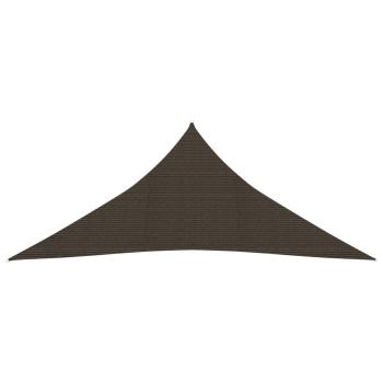 Sonnensegel 160 g/m² Braun 6x6x6 m HDPE