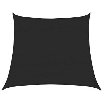 Sonnensegel 160 g/m² Trapezform Schwarz 4/5x4 m HDPE