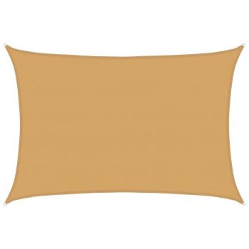 Sonnensegel 160 g/m² Rechteckig Sandfarben 5x6 m HDPE