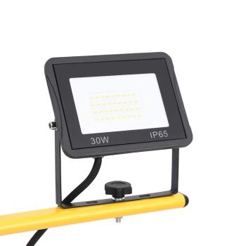 LED-Fluter mit Stativ 2x30 W Warmweiß