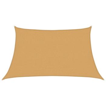 Sonnensegel 160 g/m² Trapez Hellgrau 3/4x2 m HDPE