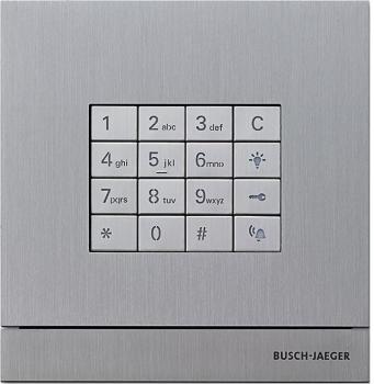 ARDEBO.de Busch-Jaeger 83100/71-660 Außenstation mit Tastatur, Fingerprint, edelstahl (2CKA008300A0415)