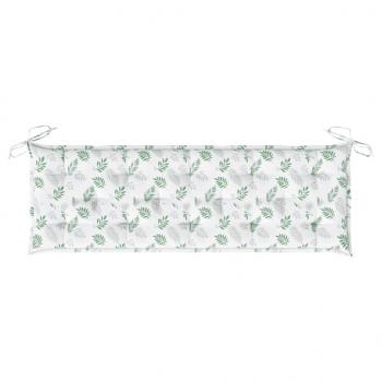 Gartenbank-Auflage Blattmuster 150x50x7 cm Oxford-Gewebe