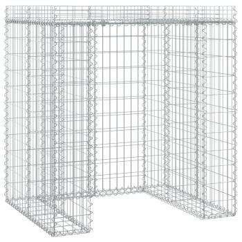 Gabionen-Mülltonnenbox 110x91x120 cm Verzinktes Eisen