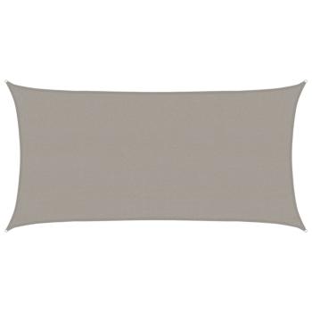 Sonnensegel 160 g/m² Rechteckig Hellgrau 2,5x4,5 m HDPE