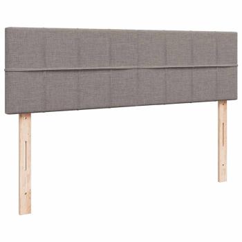 Ottoman-Bett mit Matratze Taupe 140x190 cm Stoff