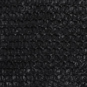 Sonnensegel 160 g/m² Schwarz 3x3x3 m HDPE
