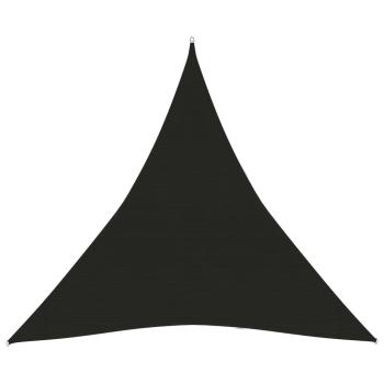 Sonnensegel 160 g/m² Schwarz 3x3x3 m HDPE
