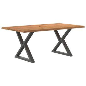 ARDEBO.de - Esstisch mit Baumkanten Hellbraun 180x100x74cm Massivholz Eiche