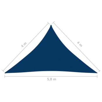 Sonnensegel Oxford-Gewebe Dreieckig 4x4x5,8 m Blau