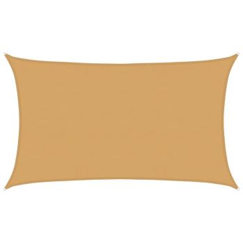 Sonnensegel 160 g/m² Rechteckig Sandfarben 5x8 m HDPE