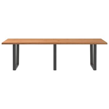 Esstisch mit Baumkanten 280x100x74 cm Massivholz Eiche