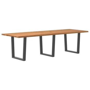 Esstisch mit Baumkanten 280x100x74 cm Massivholz Eiche