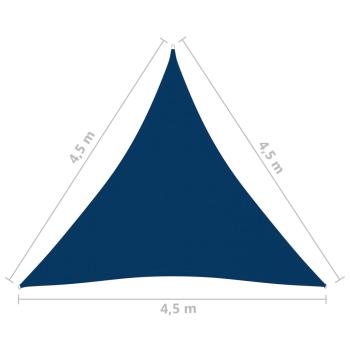 Sonnensegel Oxford-Gewebe Dreieckig 4,5x4,5x4,5 m Blau