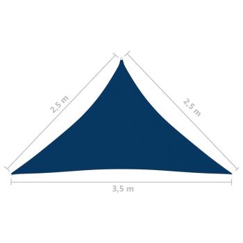 Sonnensegel Oxford-Gewebe Dreieckig 2,5x2,5x3,5 m Blau