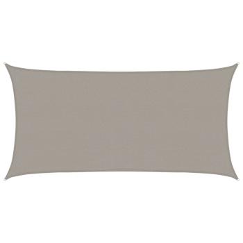 Sonnensegel 160 g/m² Rechteckig Hellgrau 2,5x5 m HDPE