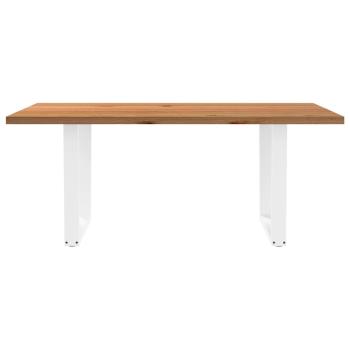 Esstisch mit Baumkanten 180x100x74 cm Massivholz Eiche