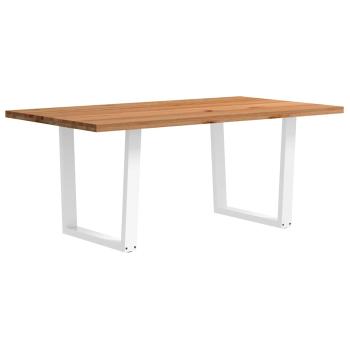 Esstisch mit Baumkanten 180x100x74 cm Massivholz Eiche
