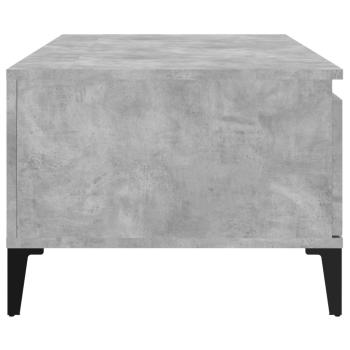 ARDEBO.de - Couchtisch Betongrau 90x50x36,5 cm Holzwerkstoff
