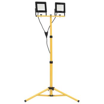 ARDEBO.de - LED-Fluter mit Stativ 2x50 W Kaltweiß