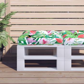 ARDEBO.de - Palettenkissen Mehrfarbig 50x50x12 cm Stoff