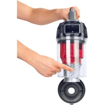 Fakir trend BL 240 Beutelloser Bodenstaubsauger, 700W, HEPA-Filter, Cyclone Technologie, anthrazit/rot