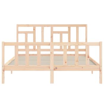 Massivholzbett ohne Matratze 160x200 cm Kiefernholz