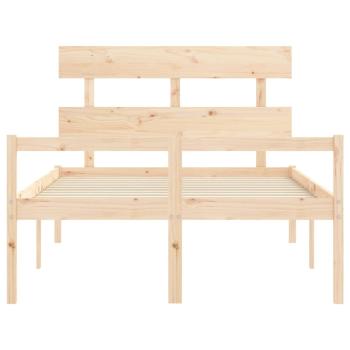 Seniorenbett mit Kopfteil 140x190 cm Massivholz