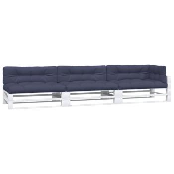 Palettenkissen 7 Stk. Marineblau Stoff