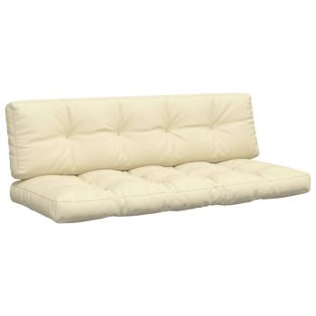Palettenkissen 2-tlg. Creme Stoff