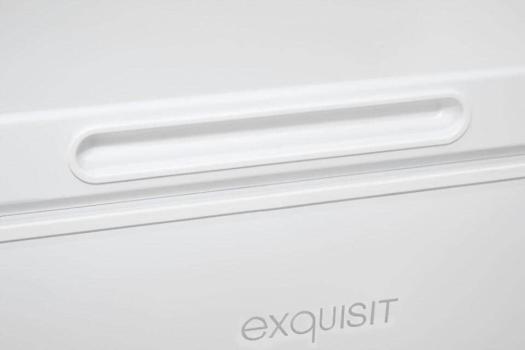 Exquisit GT100-050E Stand Gefriertruhe, 54,5 cm breit, 99 L, LED Beleuchtung, weiß