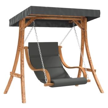 Hollywoodschaukel mit Auflage und Dach Massivholz Fichte