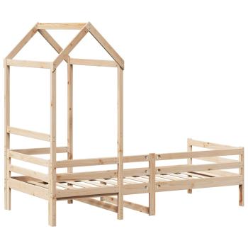 Tagesbett mit Dach 80x200 cm Massivholz Kiefer