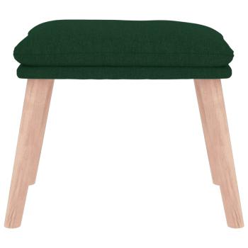 Fußhocker Dunkelgrün 45x29,5x35 cm Stoff