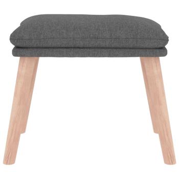 Fußhocker Hellgrau 45x29,5x35 cm Stoff