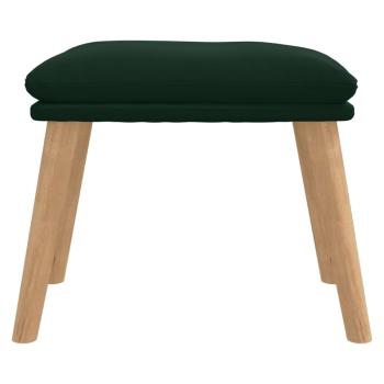 Fußhocker Dunkelgrün 45x29,5x35 cm Samt