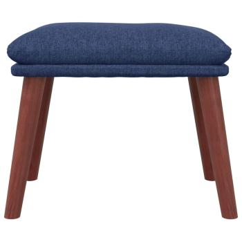 Fußhocker Blau 45x29,5x35 cm Stoff