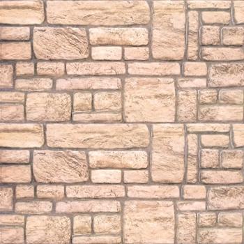 3D-Wandpaneele 10 Stk. Beige Backstein-Optik EPS
