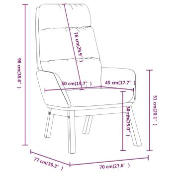 Relaxsessel mit Hocker Schwarz Stoff