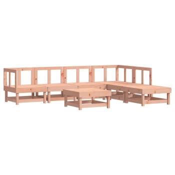 7-tlg. Garten-Lounge-Set mit Kissen Massivholz Douglasie