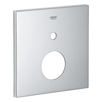 ARDEBO.de GROHE Rosette, eckig, für Einhandmischer-Fertigmontagesets mit 2-Wege Umstellung, chrom (48435000)