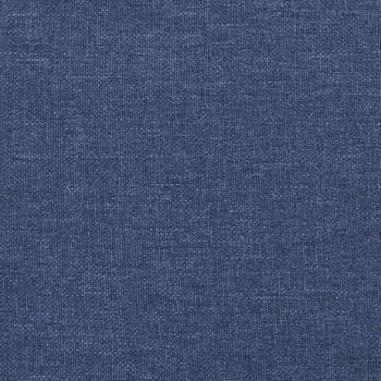 Boxspringbett mit Matratze Blau 90x190 cm Stoff